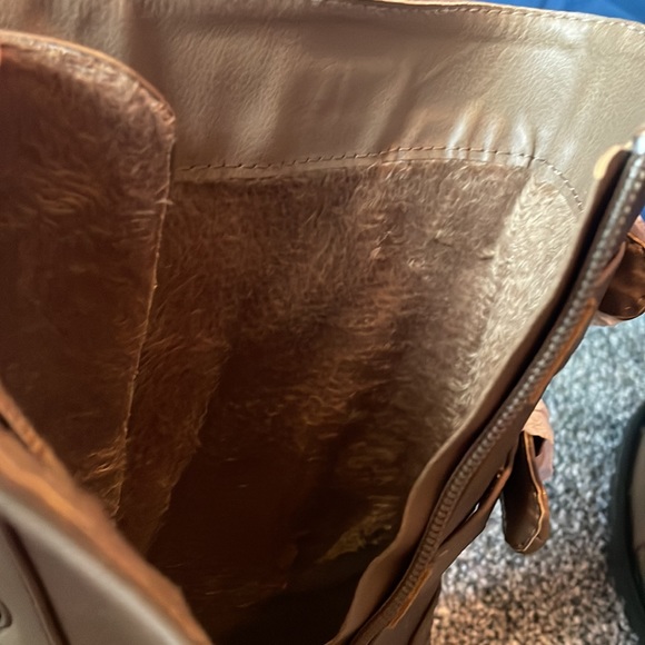 NWT/ NIB!  Dark Tan Combat Boots, women size 8.5 - Picture 7 of 11